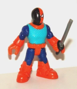 Imaginext Masked DEATHSTROKE 3" Figure w/Sword New Loose Super Friends Titans - Picture 1 of 7