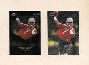 1999 Michael Bishop Edge 1st Place Gold Ingot and Base Card Patriots #180 - Picture 1 of 1