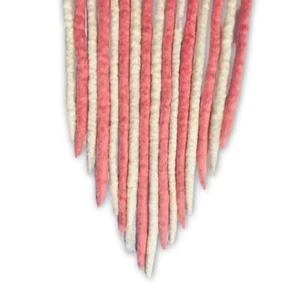Rastas rubias y rosadas - hechas a mano de doble extremo DE Merino Wool Dreads - Imagen 1 de 3