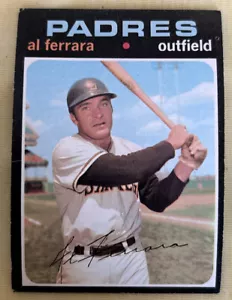1971 Topps Al Ferrara #214 Padres OF (CA League 185 Hits 116 Runs .352 Avg 1960) - Picture 1 of 2