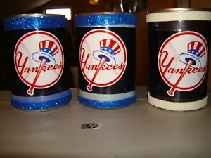 3 NY Yankees pen can holders office supplies desk accessories memorabilia - Picture 1 of 3