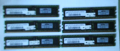 HP 12GB 6 X 2GB  345114-861 2GB 1RX4 DDR2 400MHz PC2-3200R CL3 ECC REG - Image 1 of 4