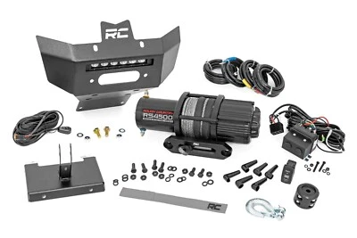 Rough Country Winch Bumper 4500-Lb绞车黑色LED 6适用于Can-Am Renegade 12-19 — 第 1/4 张图片