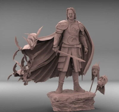 Dracula 3D Printed Figure, Dracula Untold Collectible, Unpainted - Image 1 of 4