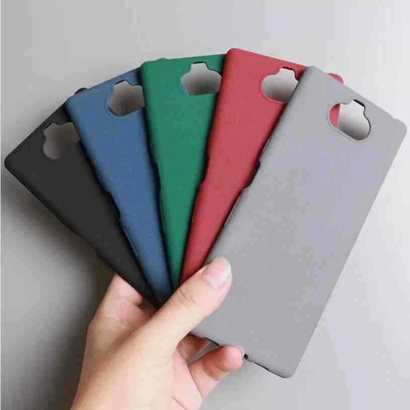 Para Sony Xperia 10 10 Plus, Funda Trasera Suave Goma Mate Piedra Arenisca Silicona Foto 1 de 1