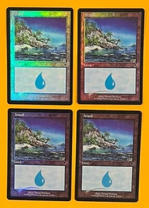 MTG ISLAND (Foil) (x4) Invasion (OldManMTG 011-927) - Picture 1 of 3
