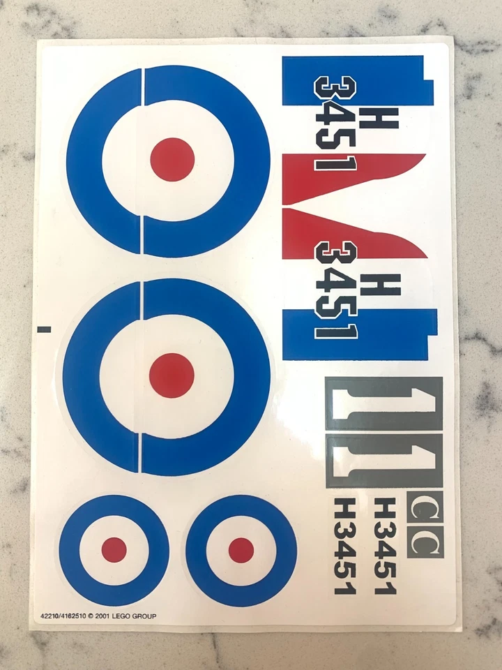LEGO STICKER SHEET for 3451 Sopwith Camel, New & Genuine! - Image 1 of 1