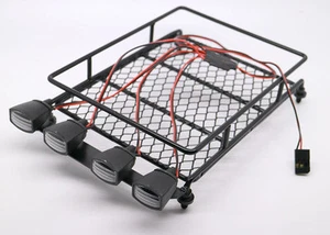 Barra de luz LED de techo de radiocontrol 1:10 Wrangler Tamiya CC01 SCX10 axial 512B - Imagen 1 de 1