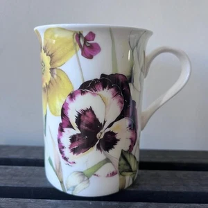 Heath McCabe Fine Bone China Coffee Mug - Spring Garden Design (VERY GOOD) - Picture 1 of 5