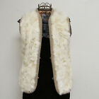 Luxuriously Soft Vintage Cream Rabbit Vest By Elan Size Medium