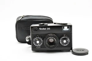 Cámara fotográfica MeterWorks [casi como nueva] Rollei 35 negra Tessar 40 mm f3,5 de JAPÓN - Imagen 1 de 24
