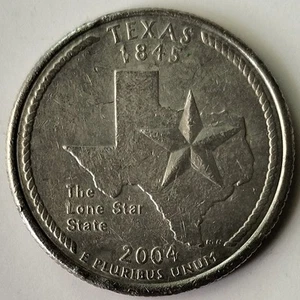 USA 2004 Texas State Quarter Dollar Commemorative coin - Picture 1 of 2