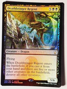 Deathbringer Regent foil promo     Mtg Magic English - Picture 1 of 1