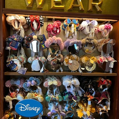 US stock Disney Park Mickey Minnie  Mouse Ears Headband new Sequined Disneyland - Image 1 of 4