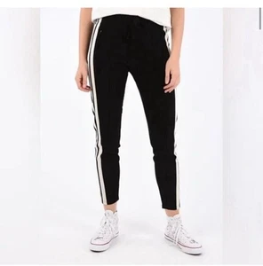 Isabel Marant Dario Trainingshose schwarz schlankmachende Streifen FR 40 US Large Pull-On $ 395 - Bild 1 von 11