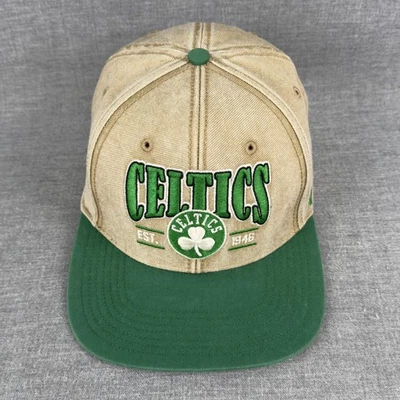Boston Celtics Gorra Gorra Snap Back Para Hombre Talla Única Verde Tostado NBA Baloncesto Foto 1 de 4