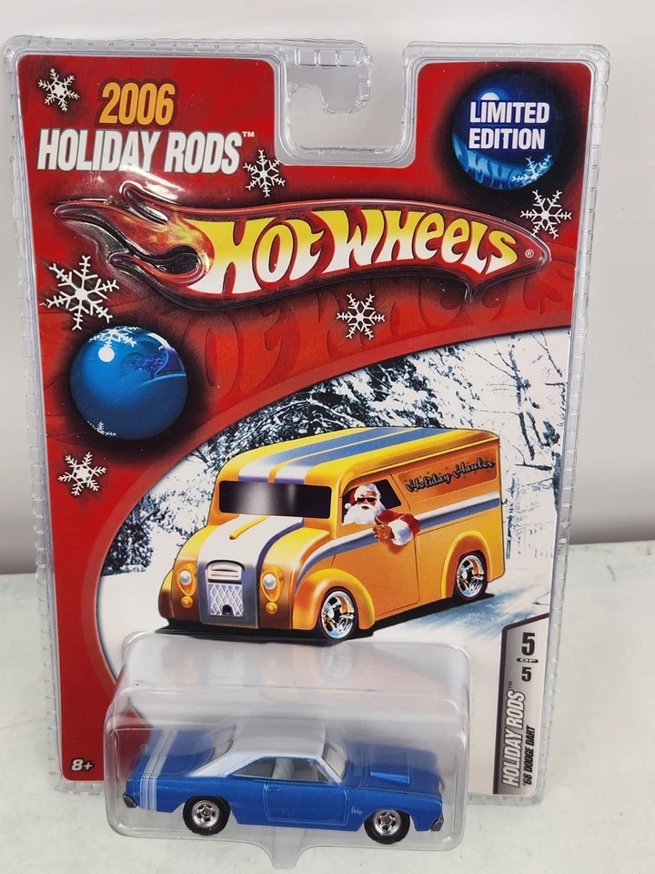 Hot Wheels '68 DODGE DART 2006 праздничные удилища 5/5 синие новые - Изображение 1 из 4