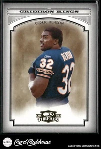 2006 Donruss Threads Pro Gridiron Kings Gold #PGK-7 Cedric Benson - Picture 1 of 2