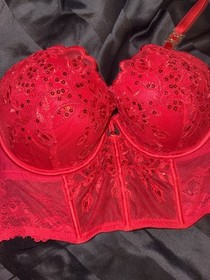 Ann Summers Icon Corset Bustier Red Size 12 DD Brand New With Tags