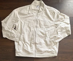 Nike Sportswear Unlined Bomber Jacket Men Size L Cream DM6821-104 Woven Sport - Picture 1 of 12