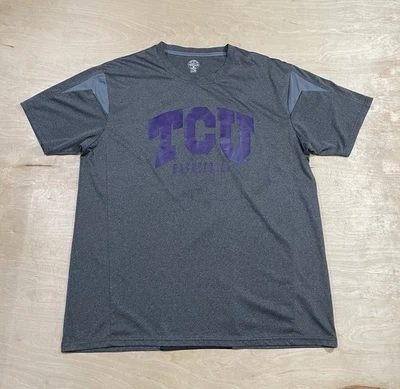 TCU Horned Frogs Basketball Shirt Mens XL Gray Short Sleeve - Image 1 of 4