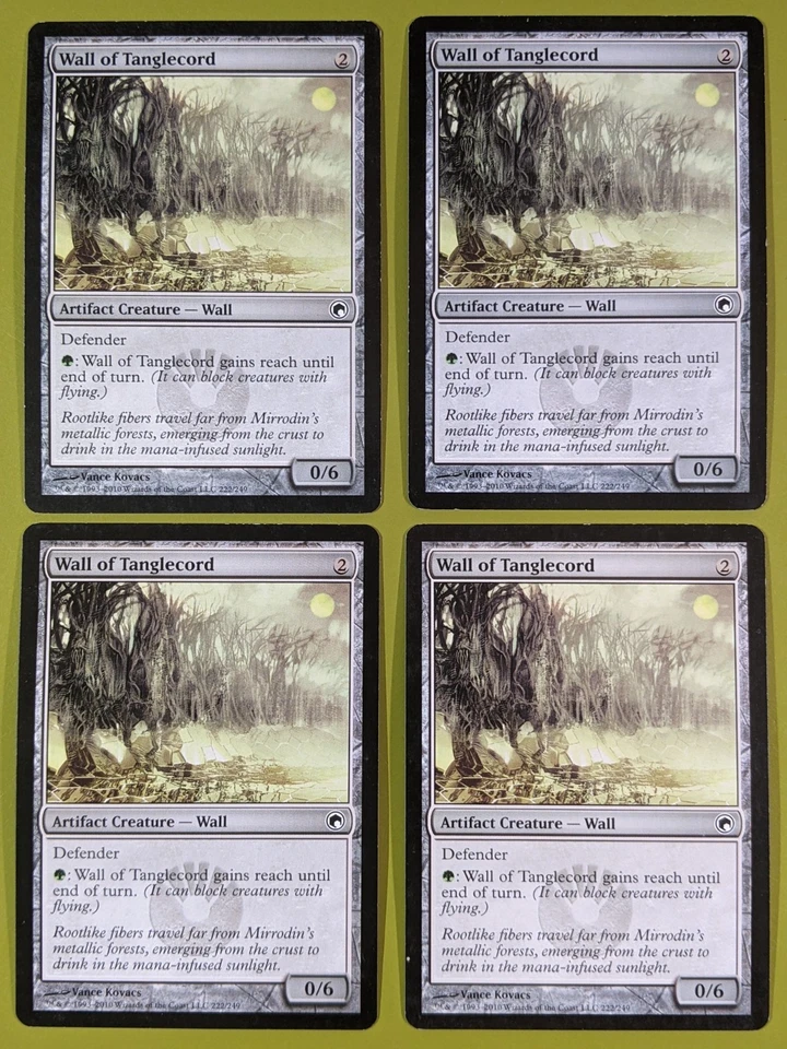 Wall of Tanglecord x4 Scars of Mirrodin 4x Playset Magic the Gathering MTG  - Image 1 of 1
