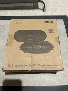 Pyle PL410BK 3-Wege Universal-Auto-Stereo-Lautsprecher - 300 W 4" x 10" dreiachsig - Bild 1 von 3