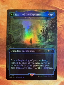 MTG Foil Borderless Heart of the Explorer - Search for Azcanta Tomb Raider NM!! - Picture 1 of 2