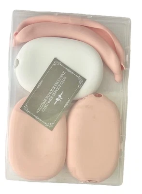 Funda Silicona para Auriculares Airpods Max Rosa Blanco Audio Accesorio Electrónica Foto 1 de 4