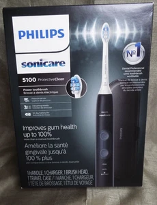 Philips Sonicare ProtectiveClean 5100 HX6850/60 Spazzolino elettrico - Nero - Foto 1 di 2