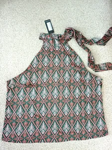 Cool Summer Dressy Cutaway Top Tie Neck Size 26 Nwt - Picture 1 of 4