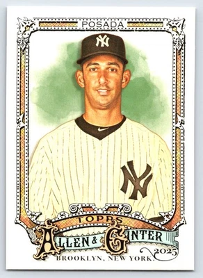 2025 Topps Allen & Ginter 棒球 #182 Jorge Posada – 纽约洋基队 — 第 1/2 张图片