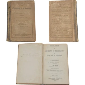 1855 Elijah Burritt: Geographie des Himmels & Astronomie Atlas HC - Bild 1 von 6