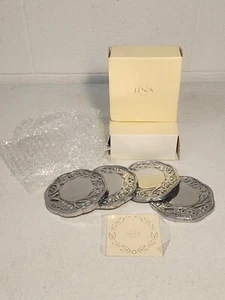 NIB 2 sets Lenox Pewter Metal Butterfly Meadow Coasters 8 coasters - Picture 1 of 5
