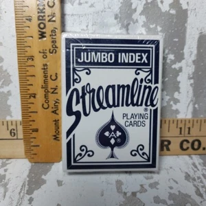 Tarjetas de juego vintage negras Streamline Jumbo Index No. 7 precintados - Imagen 1 de 4