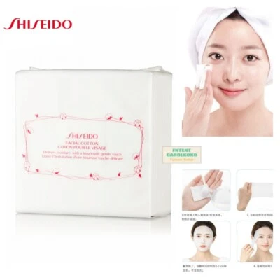 [SHISEIDO] Almohadillas de algodón facial de maquillaje 100 % natural 165 hojas/paquete Japón Foto 1 de 4