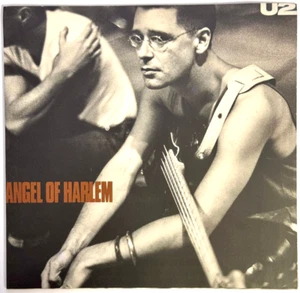 U2 - ANGEL OF HARLEM - 1988 - PICTURED SLEEVE - GOOD CONDITION - 45 VINYL - Foto 1 di 4