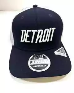 Authentic New Era Detroit Tigers MLB City Connect Trucker Stretch Snapback Hat - Picture 1 of 5