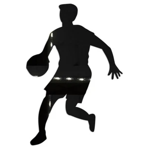 Die Cut Shape - BASKET DRIBBLER misura 2,5" e 5,0" in 12 colori metallizzati #6430 - Foto 1 di 23