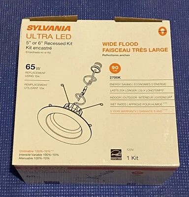 Sylvania 74290 LED Recessed Downlight Kit, Suitable for 5" and 6" Housing - Image 1 of 4