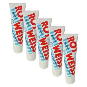 5er Pack Dental Zahncreme Rot Weiss 5 x 100 ml Zahnpaste, Zahnpasta, Zahnpflege - Bild 1 von 2