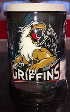 GRAND RAPIDS GRIFFINS BEER MUG STEIN GRIFF AND VAN ANDEL ARENA DRINK IHL HOCKEY