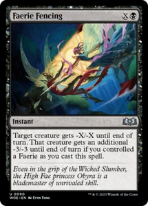 FAERIE FENCING X 4 N/M WILDS OF ELDRAINE MAGIC THE GATHERING - Picture 1 of 1
