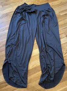 Nwot Womens Tarse Dark Gray Crop Harem Crop Pants Plus 2XL - Picture 1 of 1