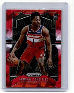 2019-20 Panini Prizm Red Ice Admiral Schofield Rookie Washington Wizards #280