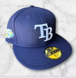 TAMPA BAY RAYS NEW ERA 59FIFTY ON FIELD FITTED MLB CAP HAT SIZE 7 3/8 NEW - Picture 1 of 5