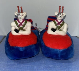 Pantofole Biker Mice From Mars Vinnie per bambini medie 7-8 figurine vintage rare in vinile - Foto 1 di 7