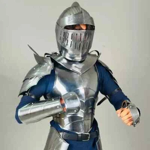 Traje de armadura de caballero | Traje completo de armadura medieval alemán | Gótico siglo XIV - Imagen 1 de 8