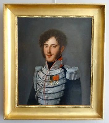 Portrait de Gabriel F. d'Herisson - Officier des Gardes Corps du Roi Charles X - Photo 1/4