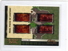 2003 JUNGLE BOOK UPPER DECK DISNEY TREASURES REEL PIECE HISTORY QUAD FILM FRAME